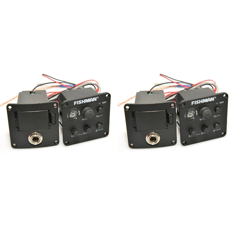 2X FISHMAN GUITARS Guitar Pickup ISYS+ EQ Preamp System for Acoustic Guitarra Amplifier Adjustable Sound
