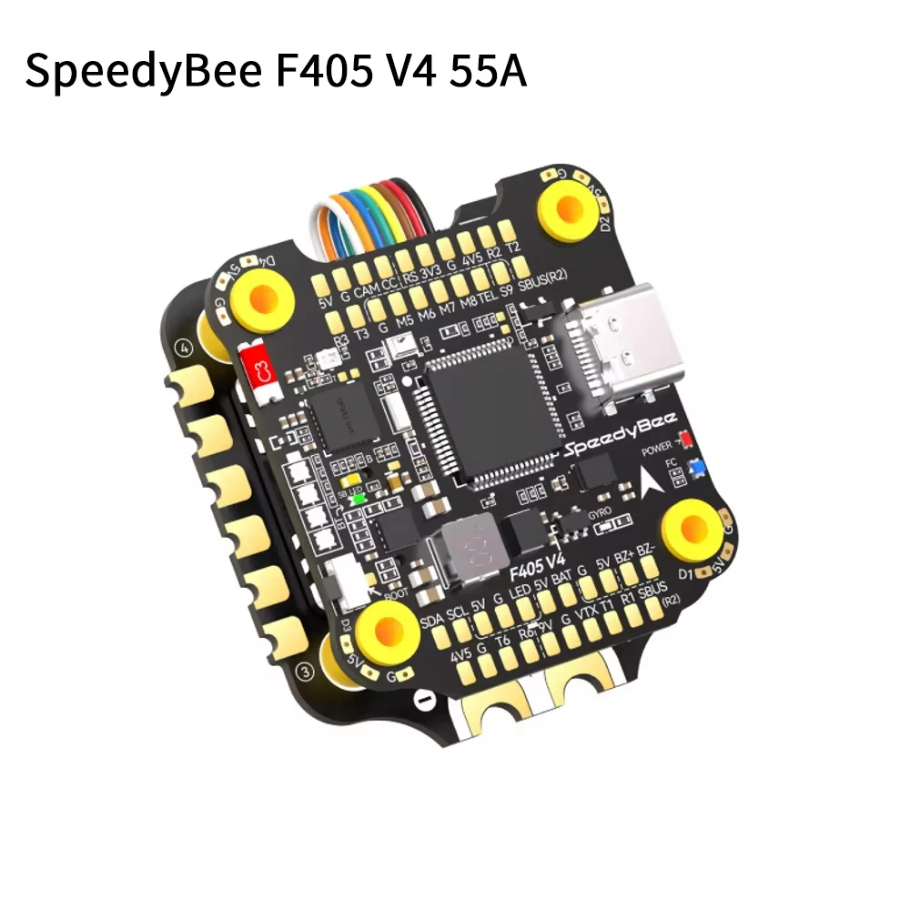 SpeedyBee 블루투스 3-6S FPV 5-8 인치 프레임 드론 부품, 4in 1 ESC 및 FC iNAV 베타플라이트 구성, F4 F405 V4 55A BLS 30x30 스택