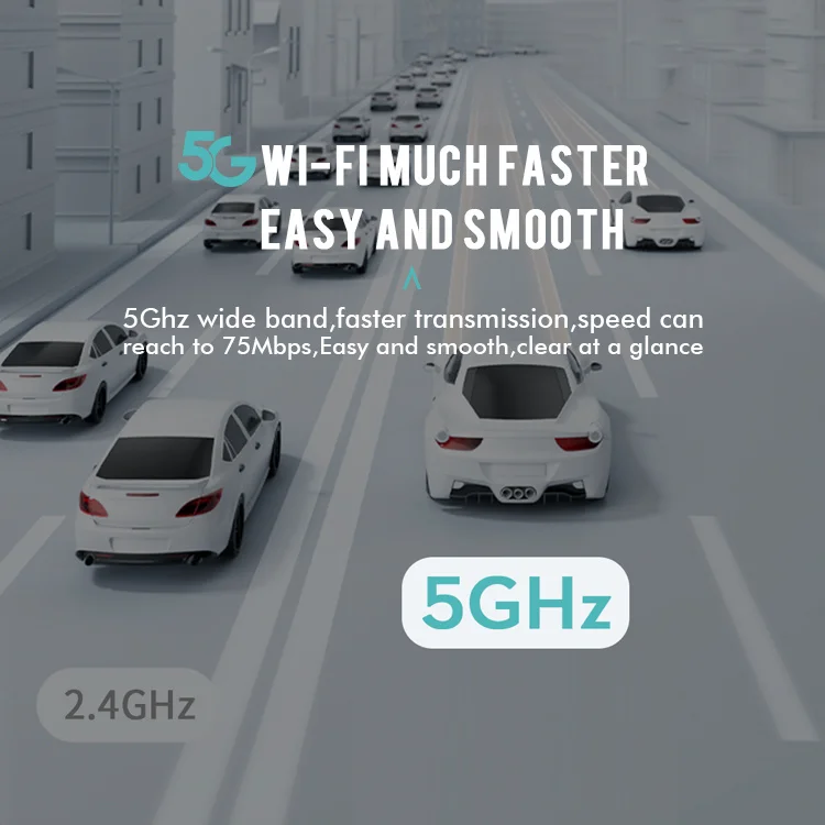 Sonnette visuelle sans fil 5G, interphone HD, téléphone WiFi, surveillance à distance en temps réel, sonnette avec objectif ultra grand angle de 170 degrés