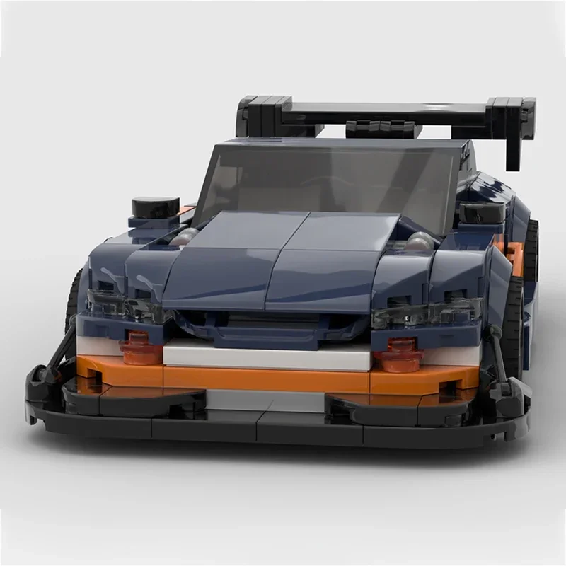 Modello del campione di velocità dell'auto cittadina MOC Mattoni da costruzione Auto sportiva S15 Tecnologia modulare Regali per bambini Vacanza assemblare giocattoli Vestito
