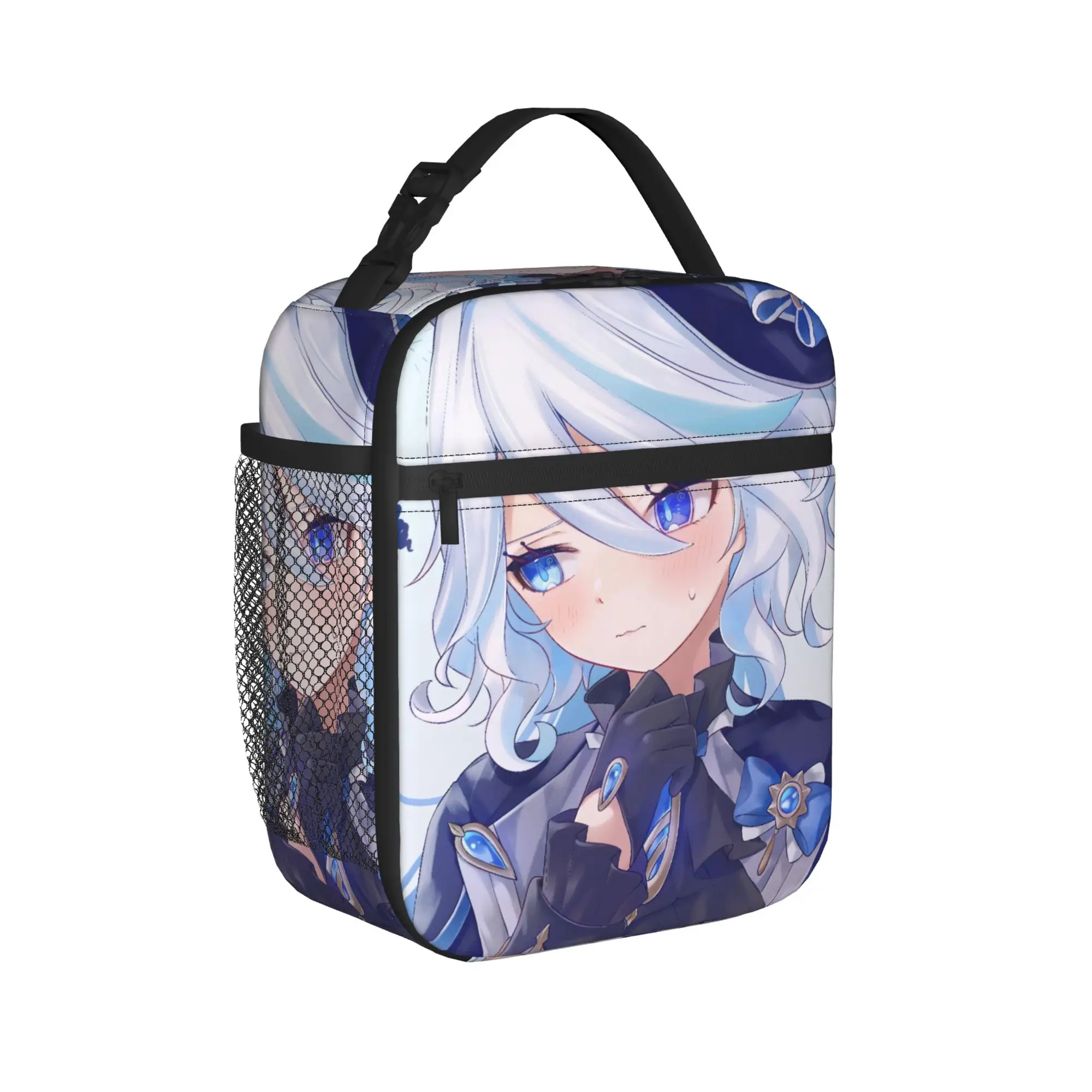 Furina Genshins Impact Thermal Insulated Lunch Bag for Work  Portable Food Bag Cooler Thermal Lunch Box