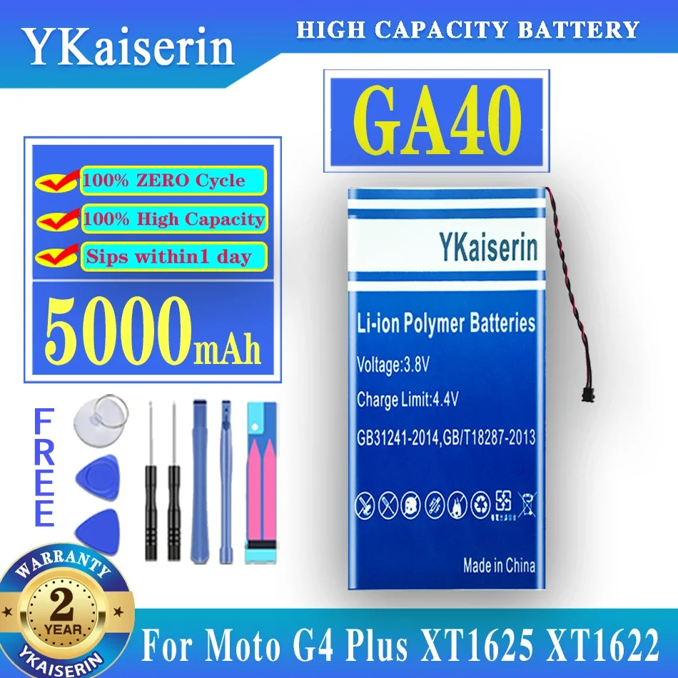 

5000mAh GA40 GA 40 Battery for Motorola Moto G4 for G4 Plus G4Plus XT1625 XT1622 XT1642 XT1640 Xt1626 XT1644 XT1643 SNN5970A