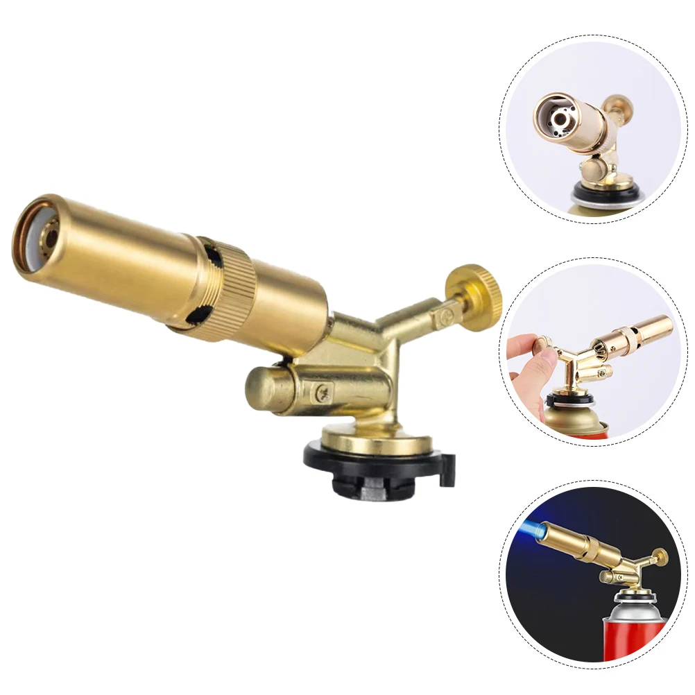 

Adjustable Portable For Camping Bbq Cooking Grilling Fire Starter Nozzle Stove Welding Brazing Manual Ignition Burner Outdoor