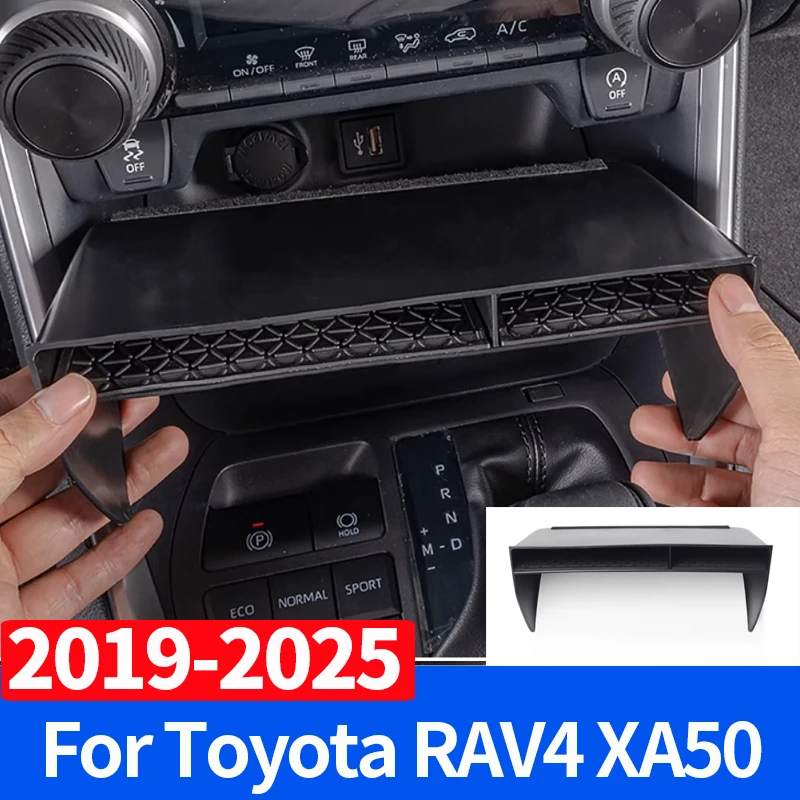 

For Toyota RAV4 XA50 2019 2020 2021 2022 2023 2024 RAV 4 Hybrid Car Central Console Storage Box Organizer Container Tray Cover