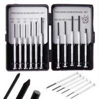 11Pcs/set Steel Micro Precision Screwdriver Set Clock/Watch Disassembly Equipment Mini Watchmakers Tools Small Cross Portable