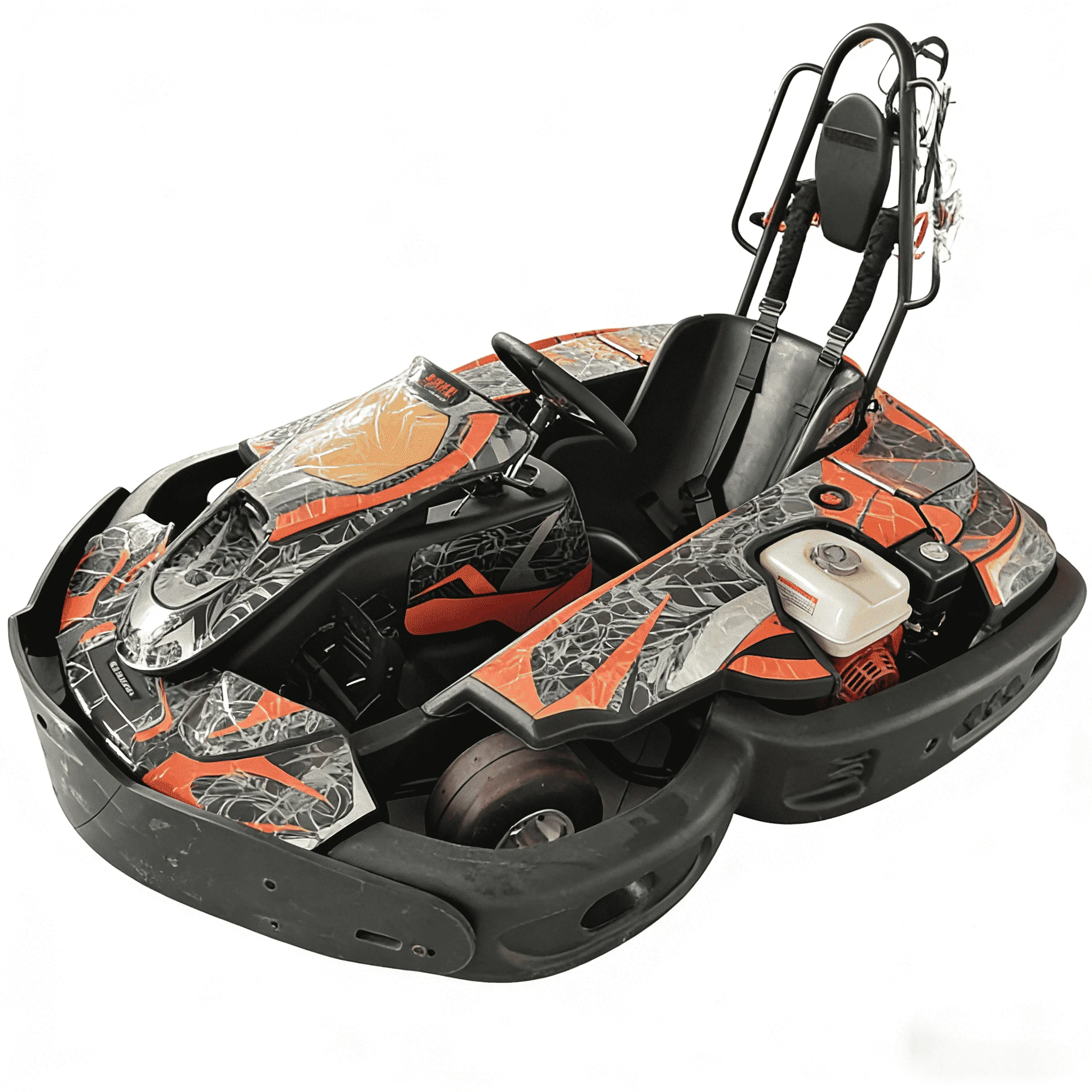 Eco Friendly Adult petrol Go Kart Zero Emission Quiet Operation for Indoor Outdoor Entertainment
