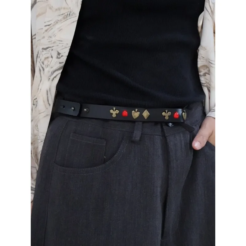 24SS Our Legacy Versatile Poker-patterned Metal Leather Retro-punk Choker Apparel Accessories - view 4