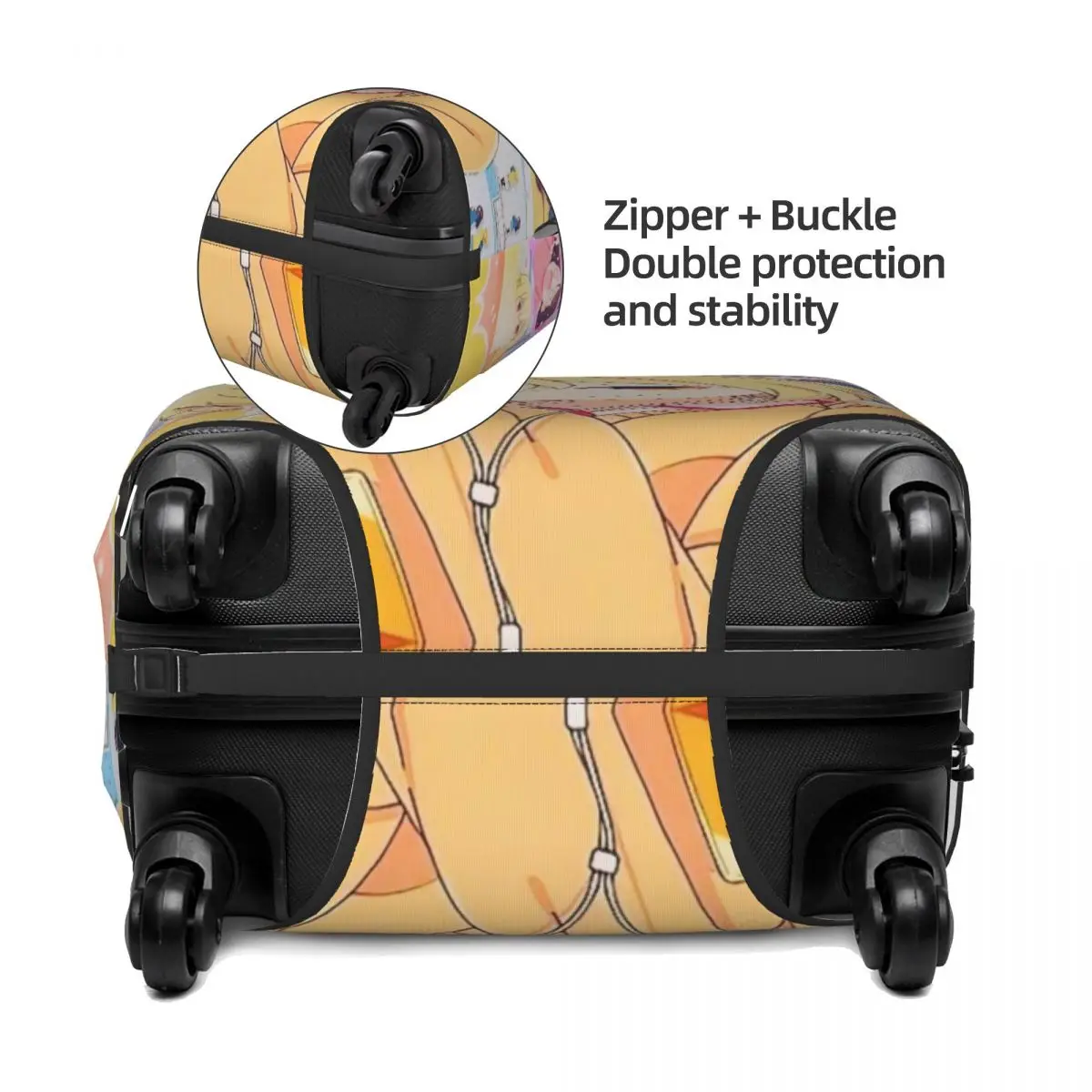 BOCCHI Print Luggage Protective Dust Covers Elastic Waterproof 18-32inch Suitcase Cover Travel Accessories