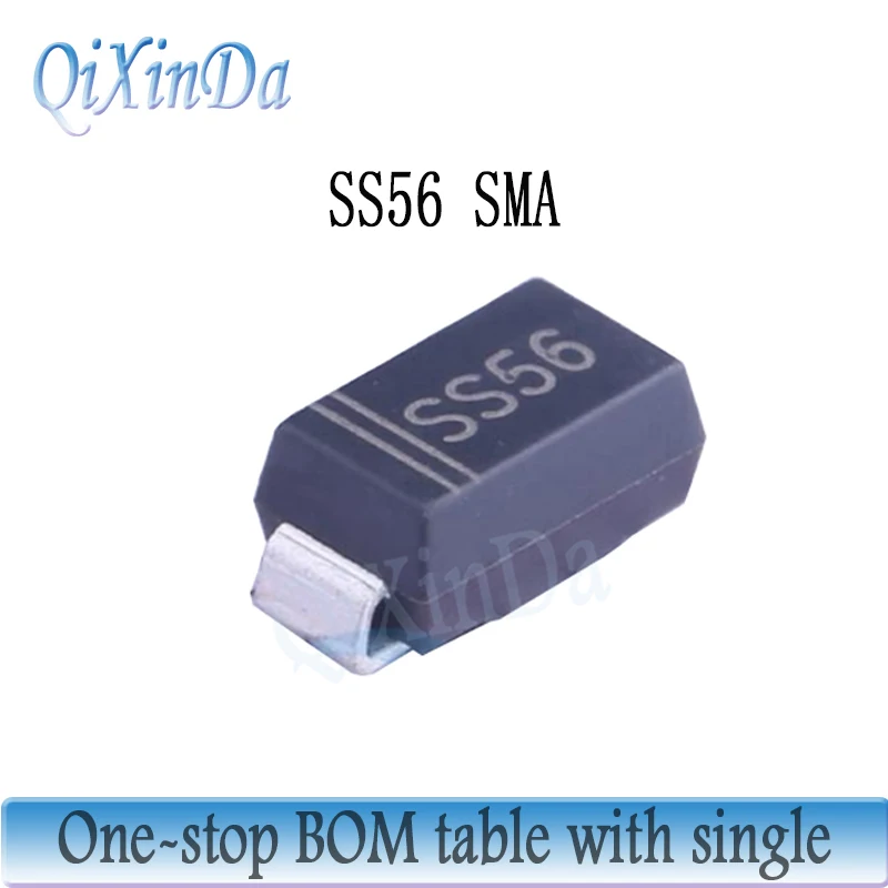 50PCS/LOT SS56 SR560 SMA SMB SMC SK56 SMD SS560 5A 60V DO-214AB Schottky Diode New and Original