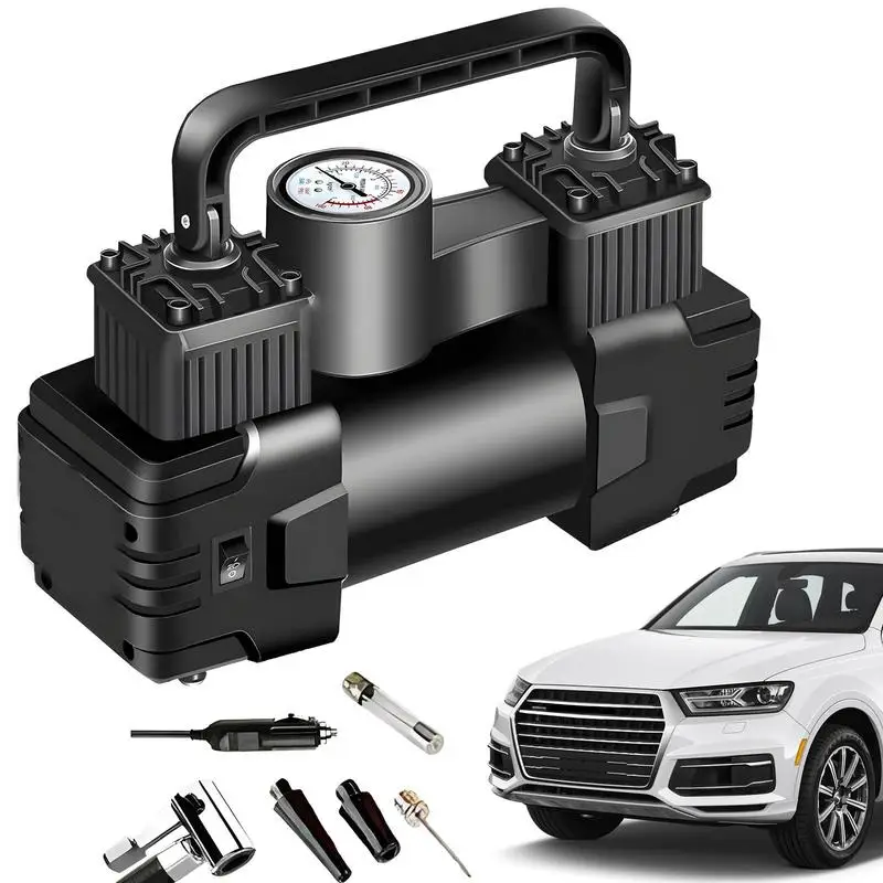 

Car Tire Pump portable vehicles wheels inflator with double-layer inflatable tube wear-resistant air pump Cars Maintenance tool