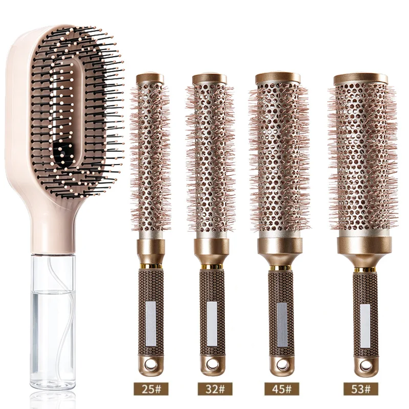 2 In 1 Water Spray Hair Brush Set