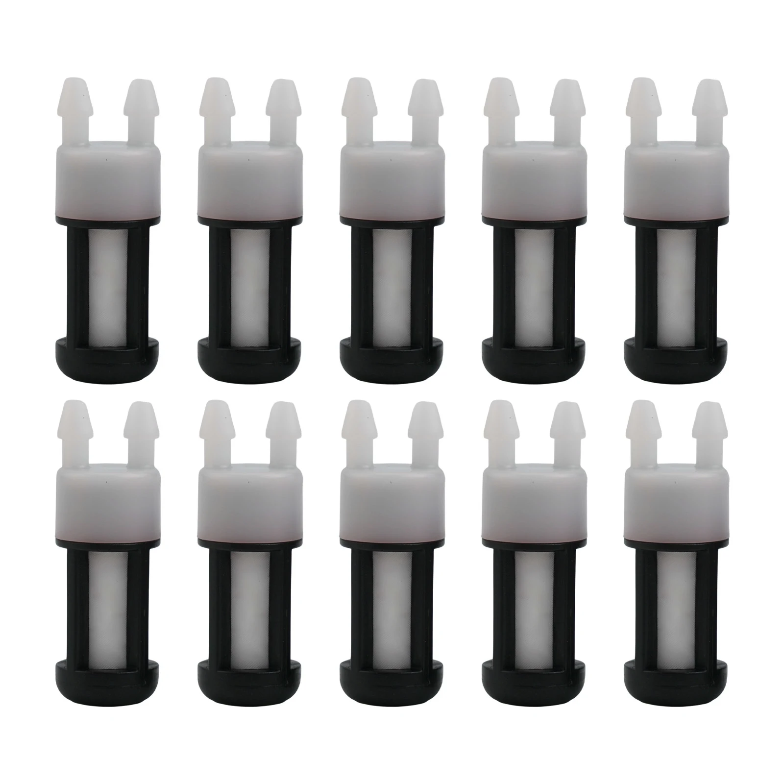 10 pcs Replacement Dual Port Fuel Filters Designed for Use in Various Leaf Blower Models Including For br600 BR550&BR500