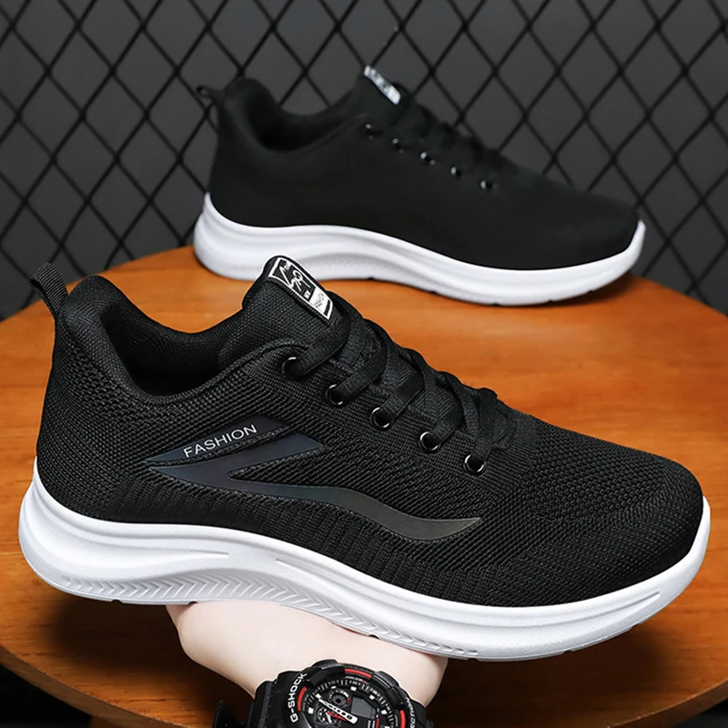 

Men's Casual Light Mesh Sports Shoes Summer Breathable Cool Running Shoes Fashion Soft Sole Comfortable Non Slip Male's Sneakers