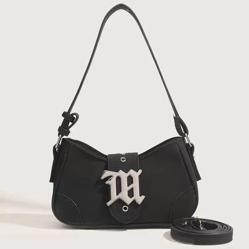 

Fashion Spicy Girl Underarm Bag Female Casual Versatile Baguette Crossbody Bag High-end Vintage Matte PU Leather Shoulder Bag