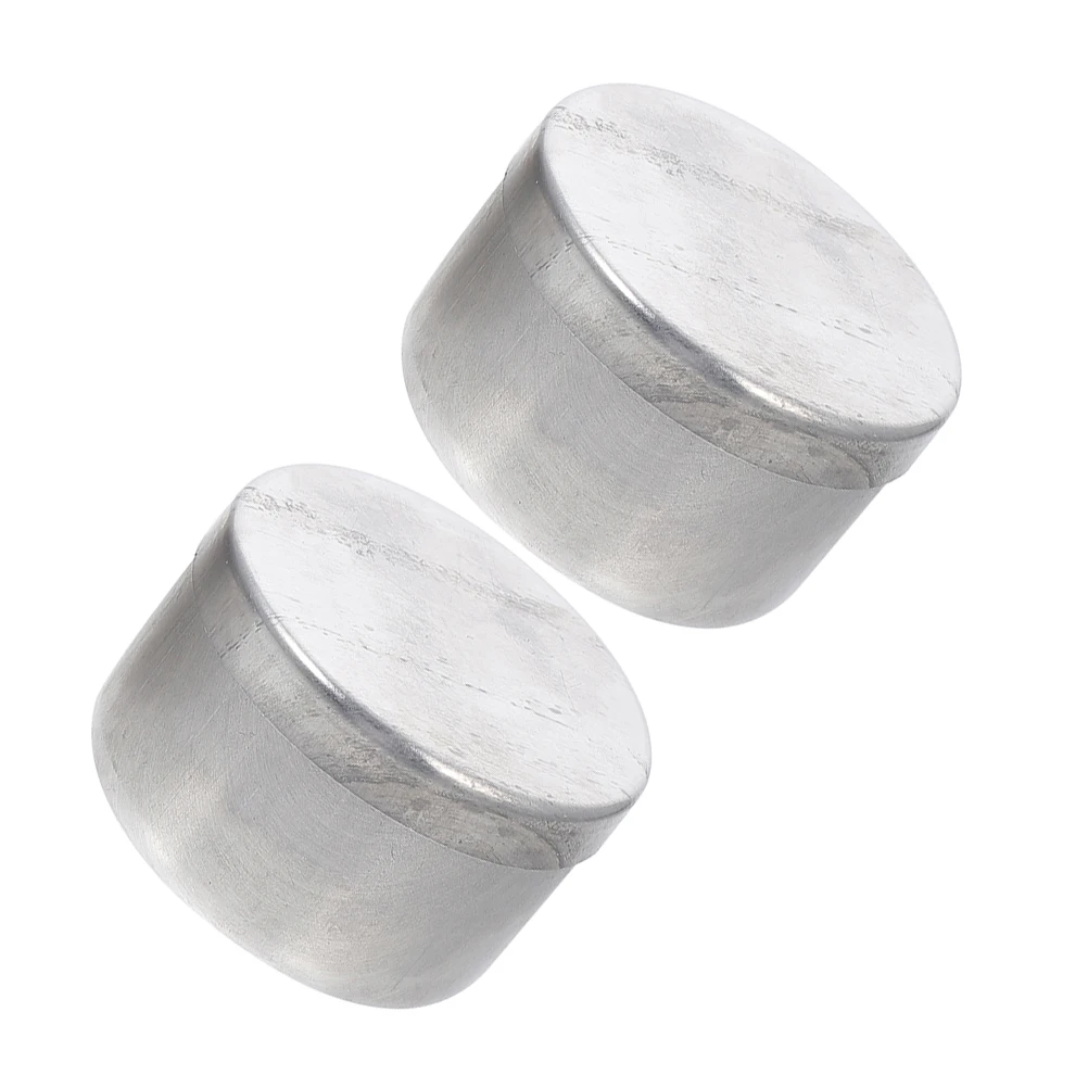 

2pcs Aluminum Weighing Bottles Reliable Practical Polished Safe Chemical Biological Samples Laboratory University