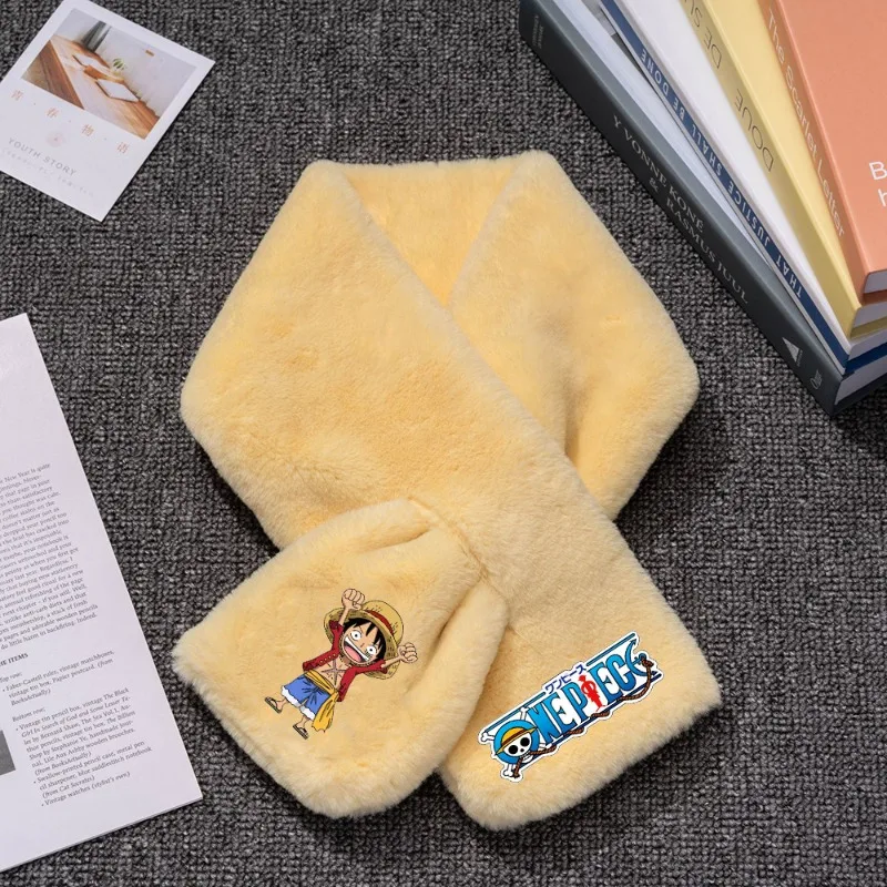 الدافئة الفانيلا الشتاء وشاح للبنين والبنات ، أنيمي الشكل D. لوفي ، توني المروحية ، تأثيري الأوشحة ، الطفل الملابس والاكسسوارات ، 1 قطعة