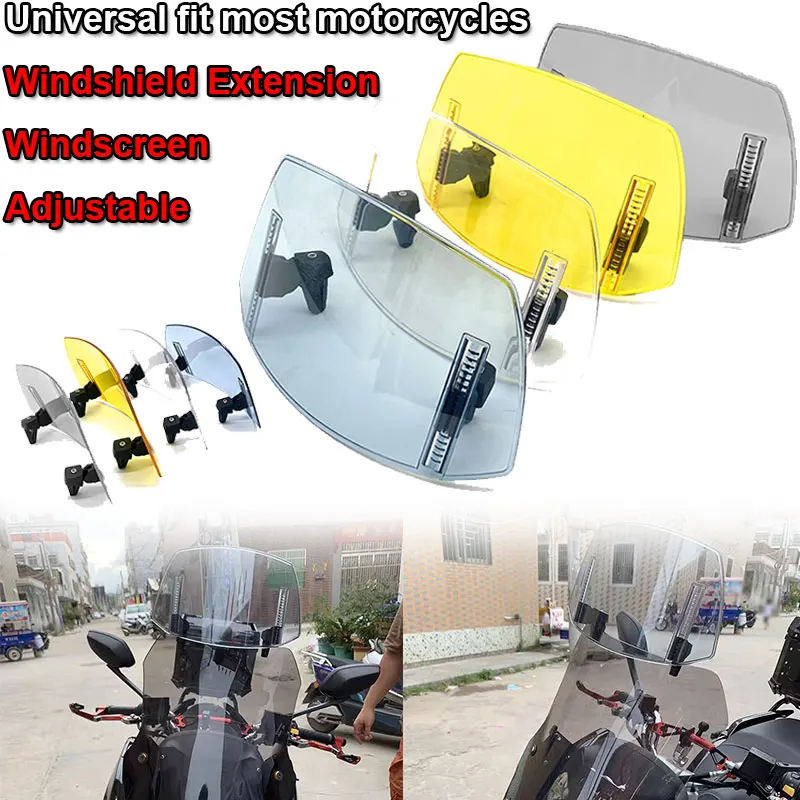 Passend für HONDA ADV350 XADV750 FORZA NSS350 FORZA NSS 750 Universeller Motorrad-Windschutzscheiben-Deflektor, verstellbare Höhe