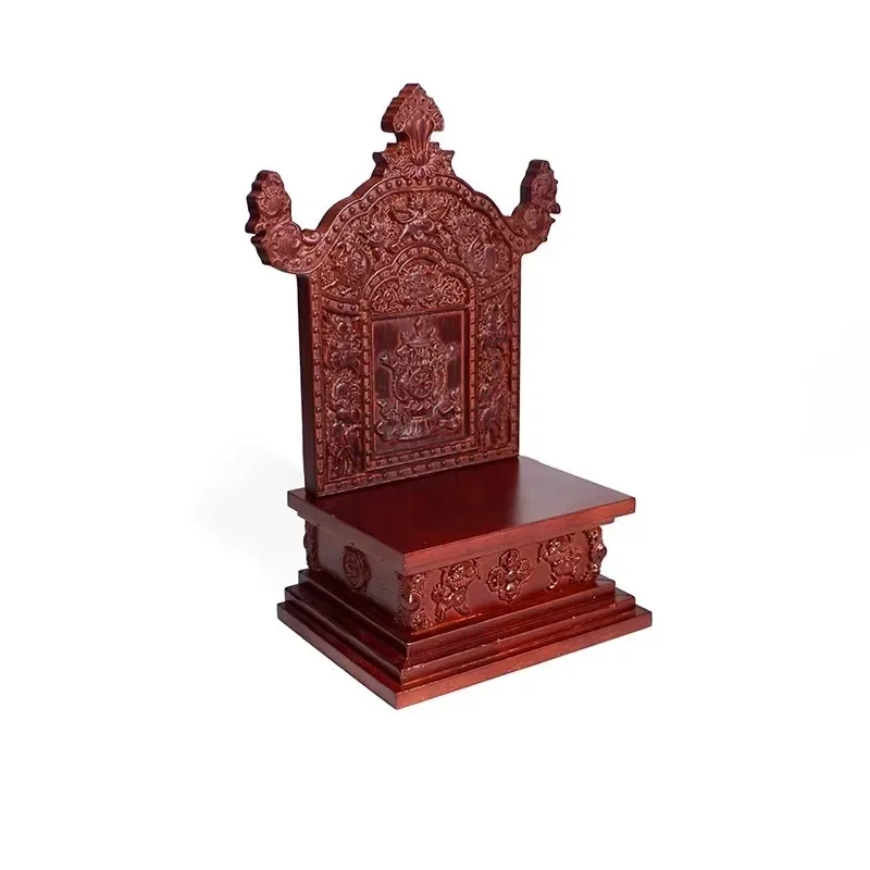 

household carved eight auspicious oak shrine offering platform shrine
