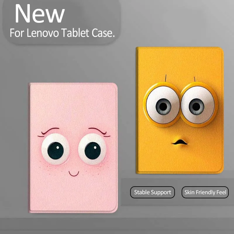 

Cute Pink Eye Face Gift For Xiaoxin Lenovo Tab Pad K11 K10 M10 P11 3rd Plus Pro Legion Y700 Y900 Gen4 2 Tablet Case