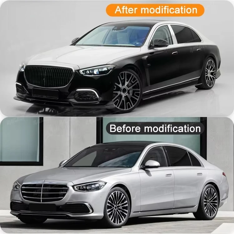 High Quality Dry Carbon Fiber Body Kit for S-class W223 Upgrade MSY Style Body Kit with Front Lip Rear Diffuser Side Skirts