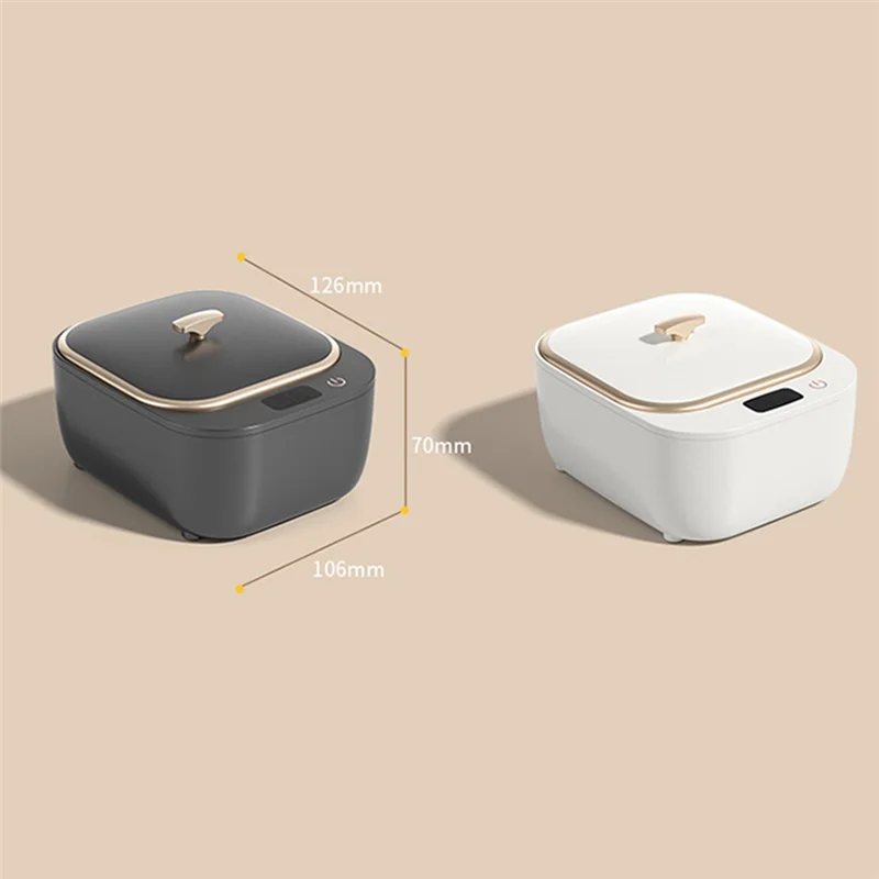 AED6-Ultrasonic Cleaner For Dentures, Professional Ultrasonic Cleaner Machine For All , Retainer, Aligner US Plug