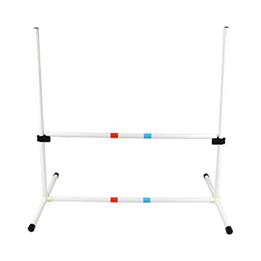 

Dog Agility Bar Jump- Indoor Outdoor Hurdles Adjustable Pet Course Equipment