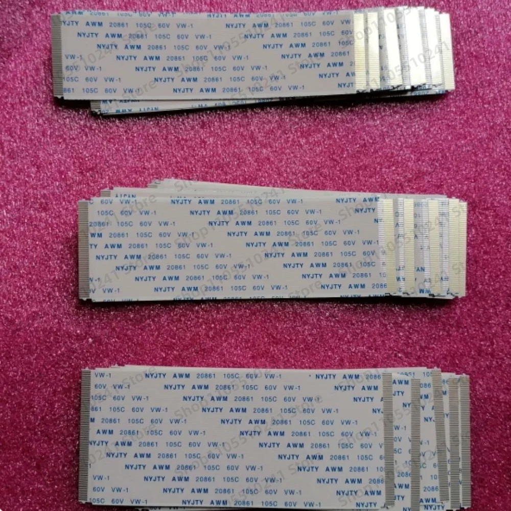 2pcs 60-pin logic board gold-plated ribbon cable, brand new AWM 20861/20706 105°C 60V, same side, length 85mm