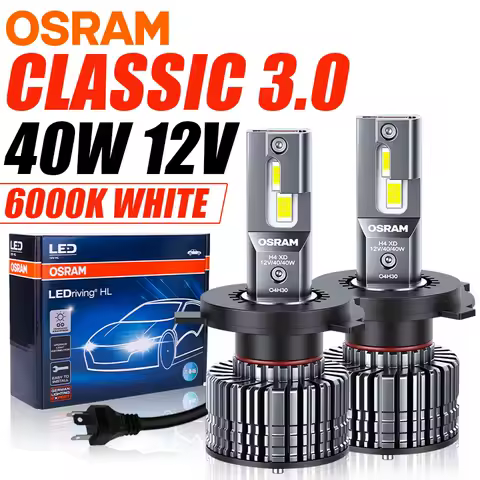 OSRAM Classic 3.0 H7 H4 H1 LED Car Headlight Bulb 40W H8 H11 9005 9006 HB3 HB4 HIR2 9012 Fog Lights 6000K Plug&amp;Play Auto Lamps