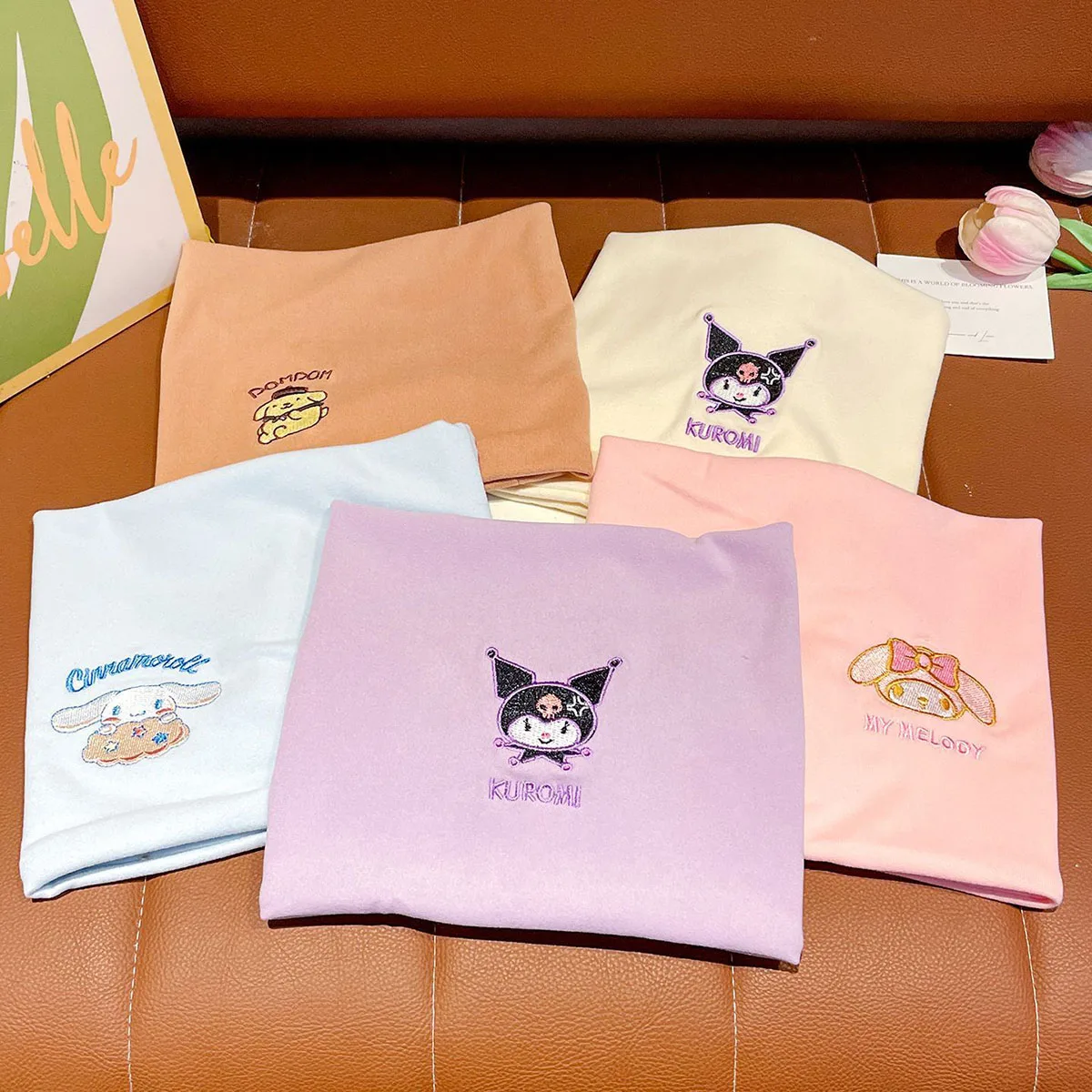 سانريو وشاح أنيمي الكرتون كورومي سينامورول بلدي كيلودي وشاح دافئ الأطفال الدافئة يندبروف لينة مريحة وشاح هدية #2