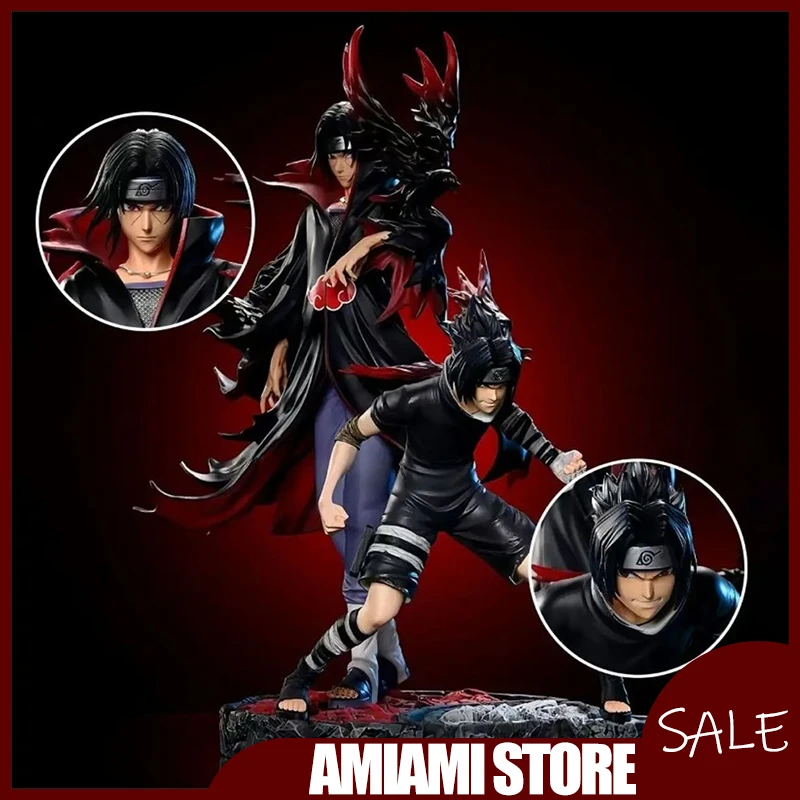 

32cm Uchiha Itachi Uchiha Brothers VS Battle Action Figure with Box Model Anime Collectible Toy PVC Desktop Decoration Gifts