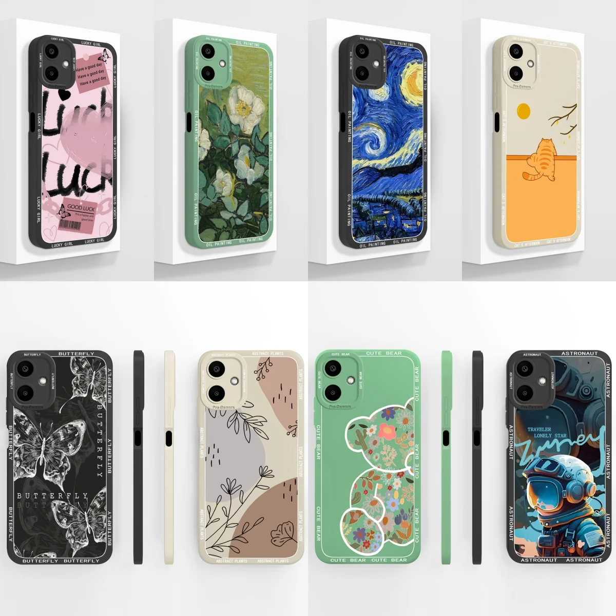 Oil Paiting Case For Samsung A06 Upgrade Camera Protection Funda For Galaxy A06 Back Cover Soft Liquid Silicone Anti Drop Bumper