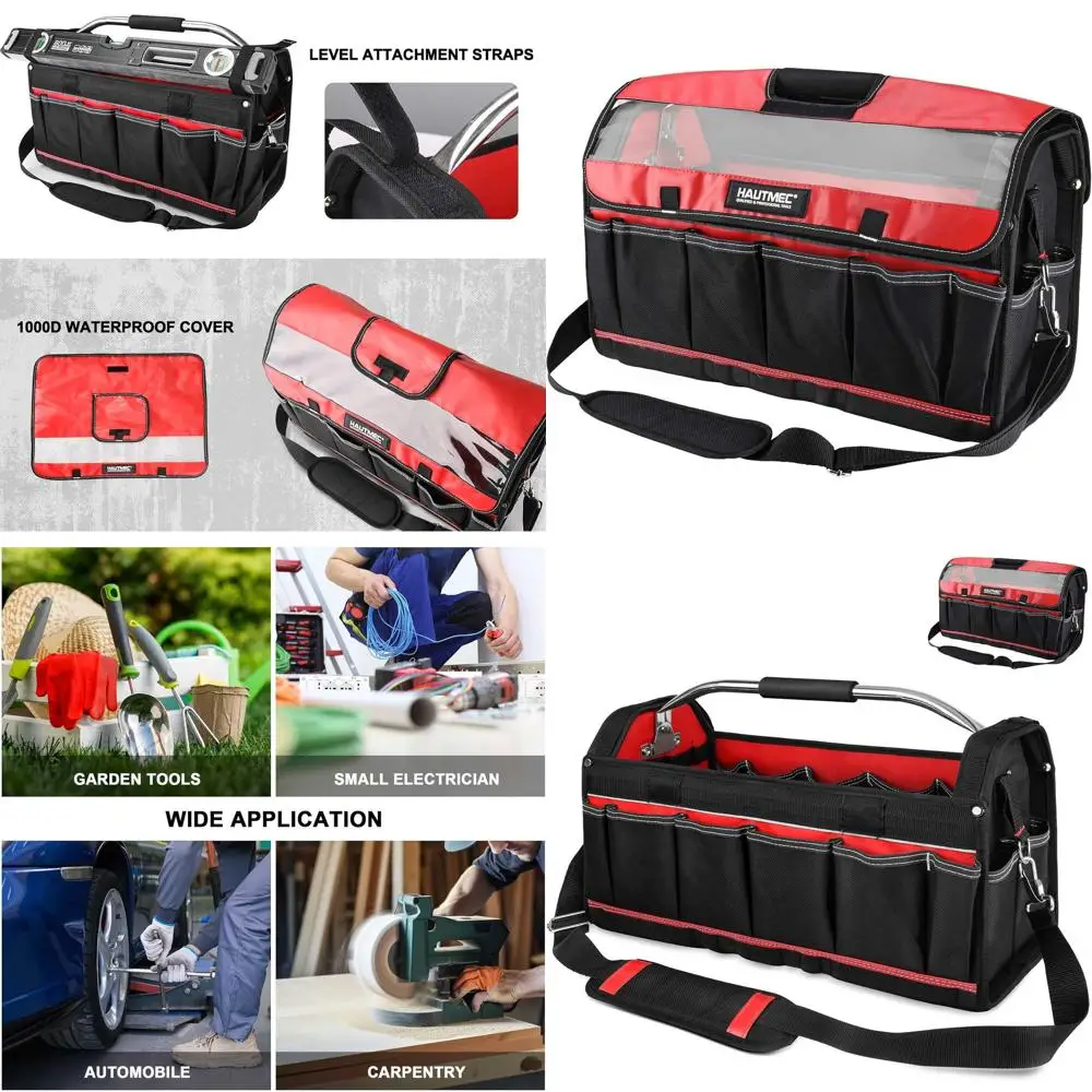 

Водонепроницаемая сумка для инструментов повышенной прочности с поворотной ручкой, жесткой рамой, прочным дном и мягким ремнем - HT0296