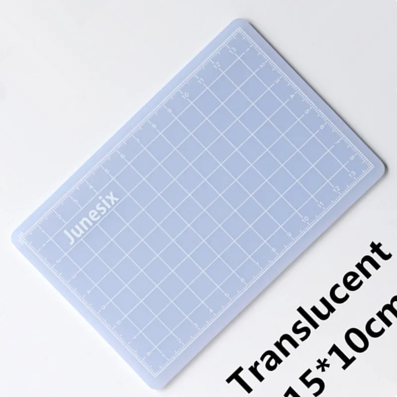 

15×10cm Translucent Cutting Mat Artist Rubber Stamp Manual Carving Pad Double-Sided Self-Healing Student Sculpture Board Gift