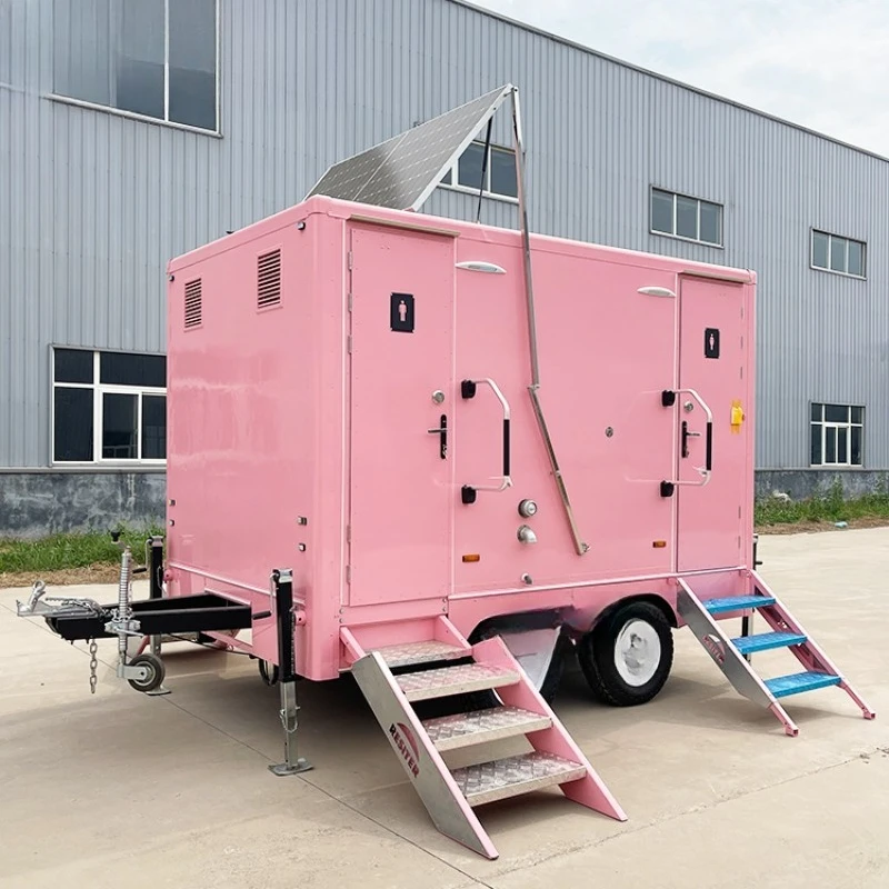 Mobile Bathroom Trailer Portable Restroom Shower Toilets Trailer