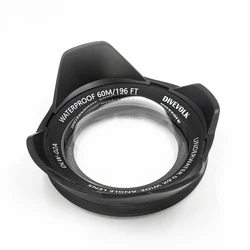 Underwater Wide-angle Conversion Lens X0.6 for DIVEVOLK Housing and Action Camera