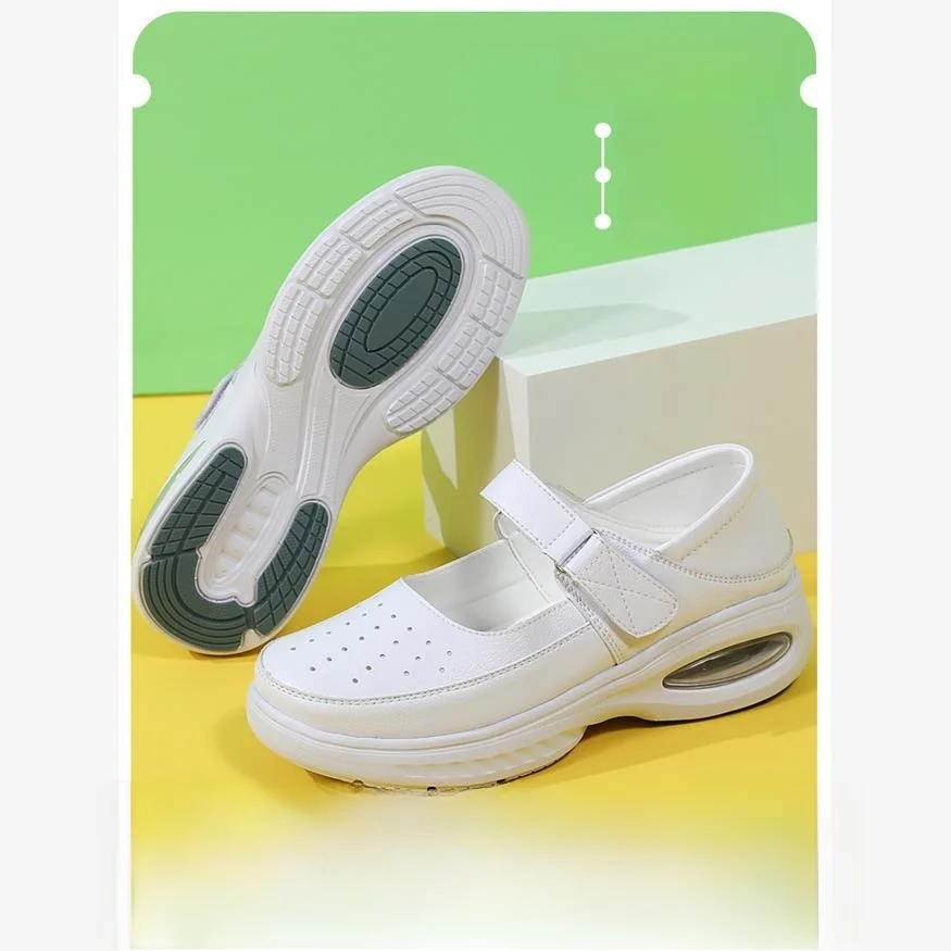 

New Women's Nurse Shoes Spring Summer Flat Bottom Breathable Anti-slip Air Cushion Medical Special Soft Bottom Beauty Slope H...