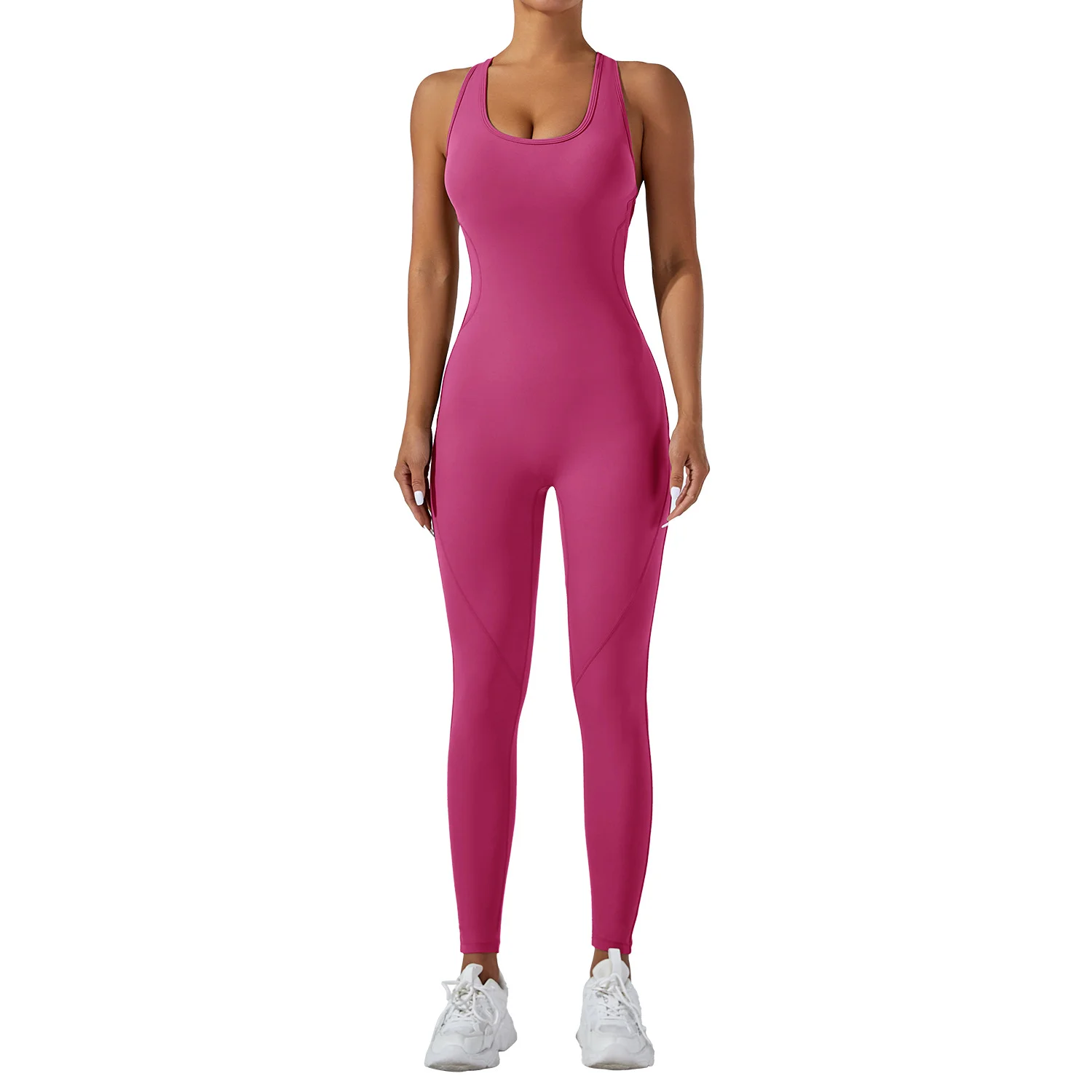 بدلة رياضية مثيرة مجوفة، بدون ظهر، مقاومة للتجاعيد، بدلة رياضية، مجموعة صالة الألعاب الرياضية النسائية، مجموعة رياضية من قطعة واحدة، سراويل ملابس عمل لليوجا واللياقة البدنية بدون أكمام