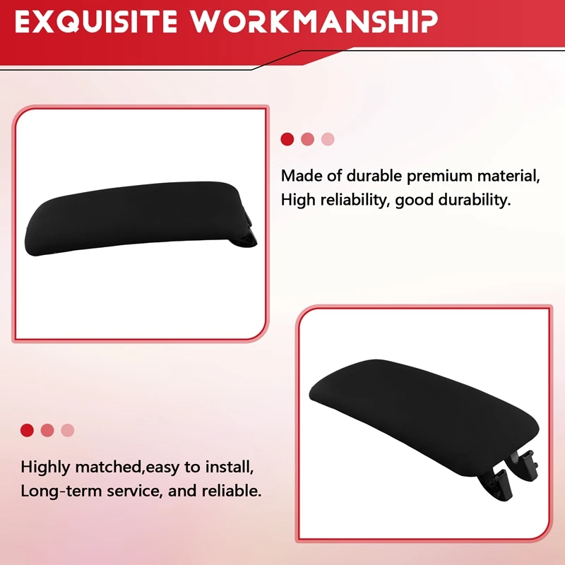 Car Center Console Armrest Upper Cover Latch 8X0864245B For  A1 8X1 8XK 2012-2018 Arm Rest Box Lid Pad Cloth+Plastic