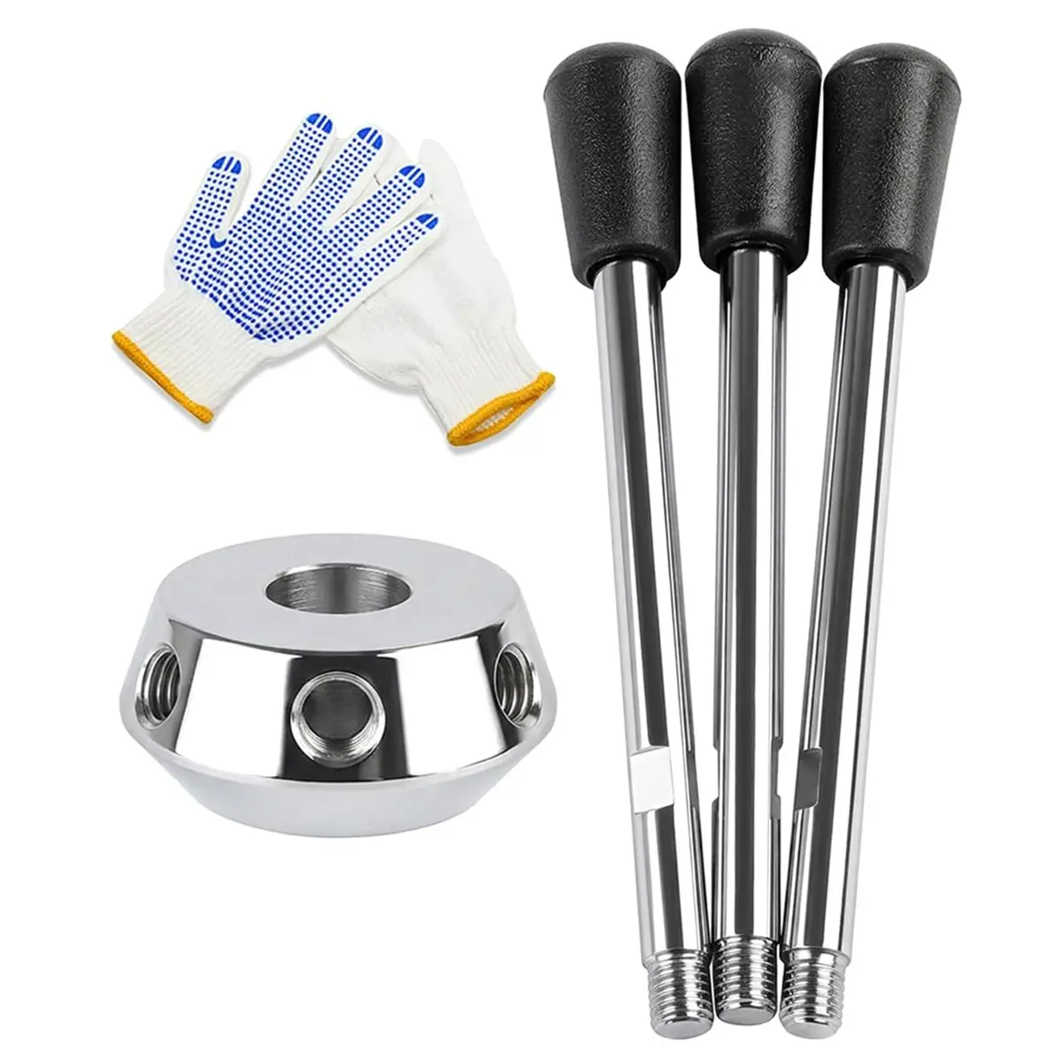 2026 New 3-Arm Drilling Machine Feed Handle Kit, Replacement Handle for Hub Heavy-Duty Bench Drills, for Z512, Z516, Z4116,Z4120