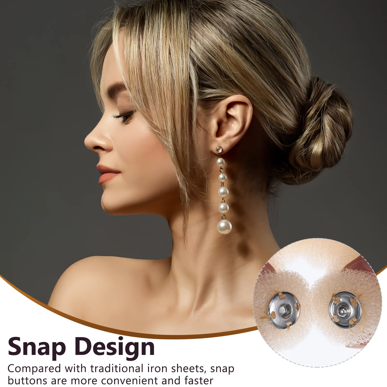 

3Pcs Nylon Hair Curler Hair Bun Maker Copper Buckle Flexible Soft Strip DIY Styling Ponytail Holder Curl Roller