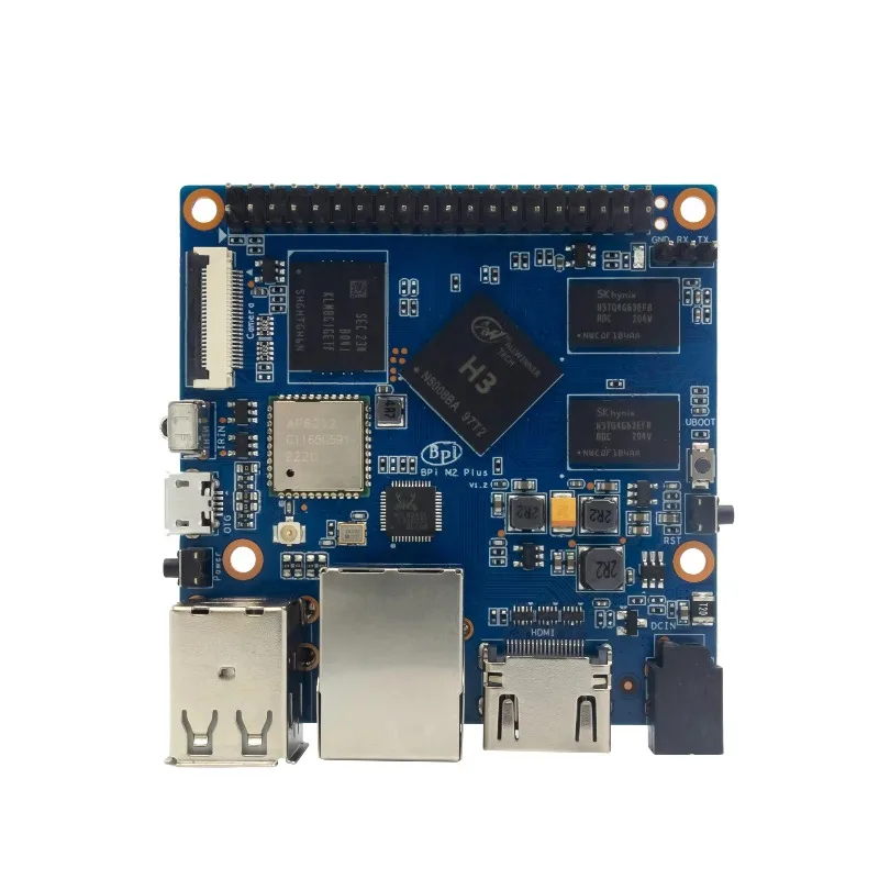 【Hot Sale】Banana Pi BPI-M2+ Development Board Power Allwinner H3 Quad-core 1.2ghz Cortex-a7 1gb Ddr3 8gb EMMC WiFi BT4.0 Run And