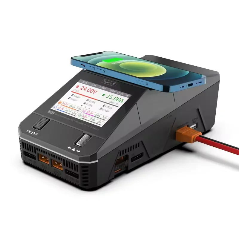 

ToolkitRC Q6AC 1000W DIY Model Charger 4-Channel Remote Control ESC for RC Drone Accessories Lipo Material