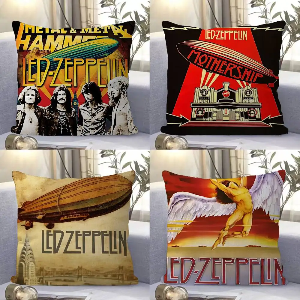 Capa de almofada Singer L-Led Z-Zeppelin, capa de almofada para carro, sofá, presente de natal, 40x40cm, 45x45cm