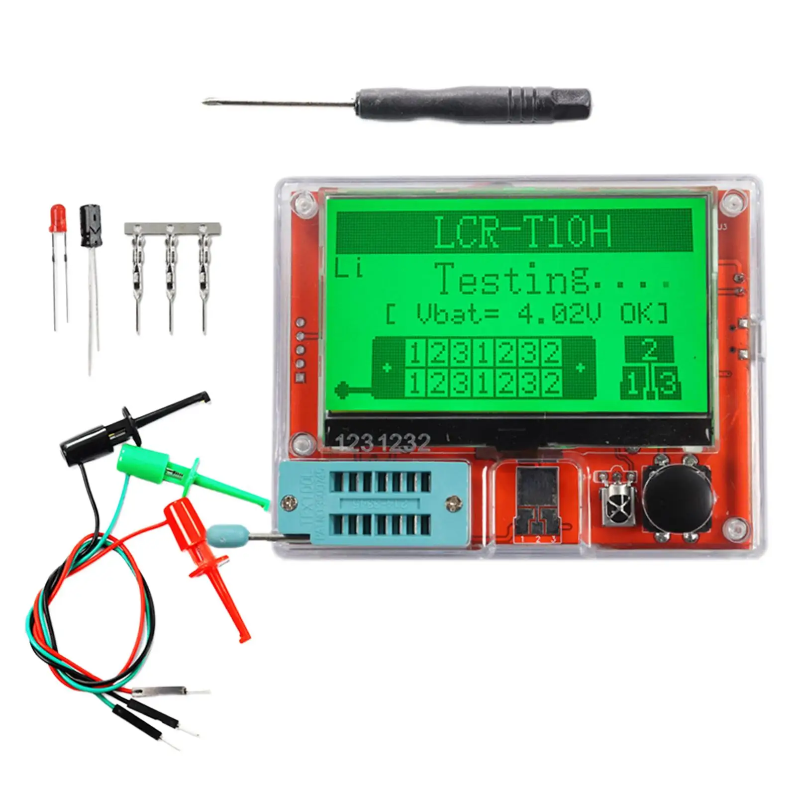 Multifunction Meter  LCD Display Graphical Lcr T10H Transistor Tester mos Esr Meter testing Triode Igbt Capacitance Thyristor