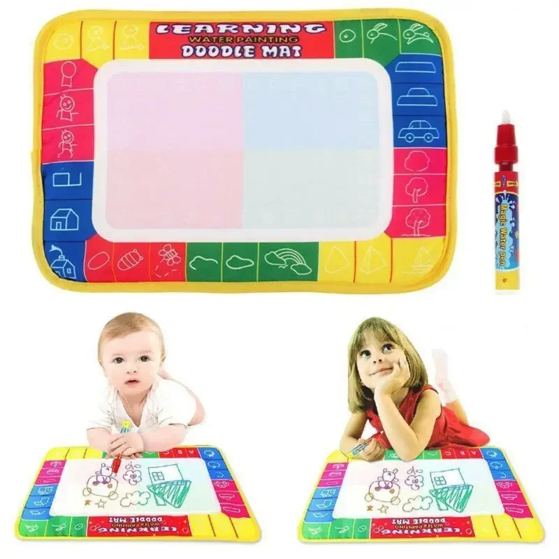 New Kids Educational Toys Water Drawing Painting Writing Mat Board Magic Pen Doodle Gift Children's Toys 2 X 19cm Drawing