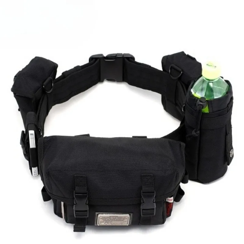 متعددة الوظائف انفصال الثور القماش الرياضة في الهواء الطلق السفر الرجال حقيبة الخصر عادية مزيج Pa العصرية الشارع Sle