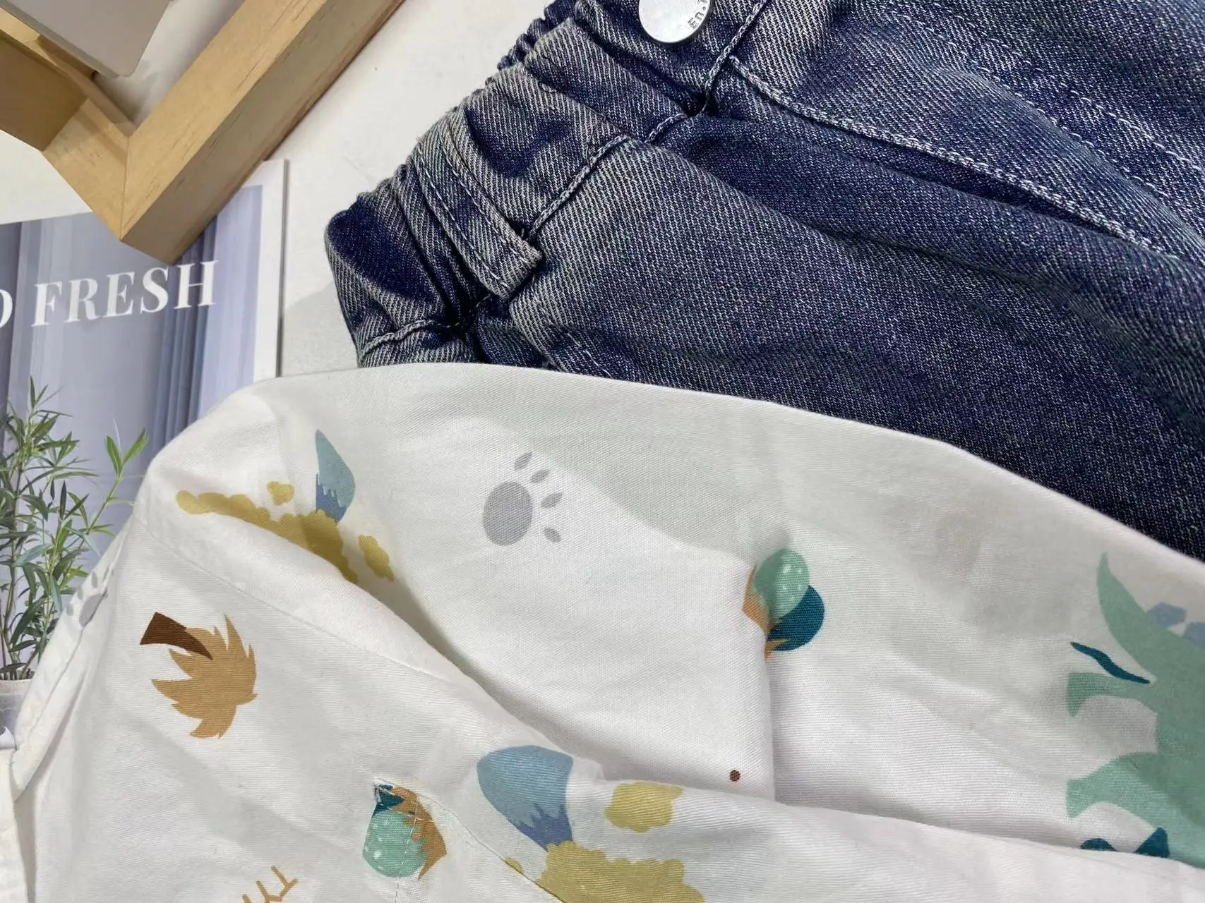 Conjunto de calças e blusa de manga comprida infantil, camisa de meninos, desenhos animados fofos, 100% algodão, jeans, crianças bonitas, crianças pequenas, outono, verão