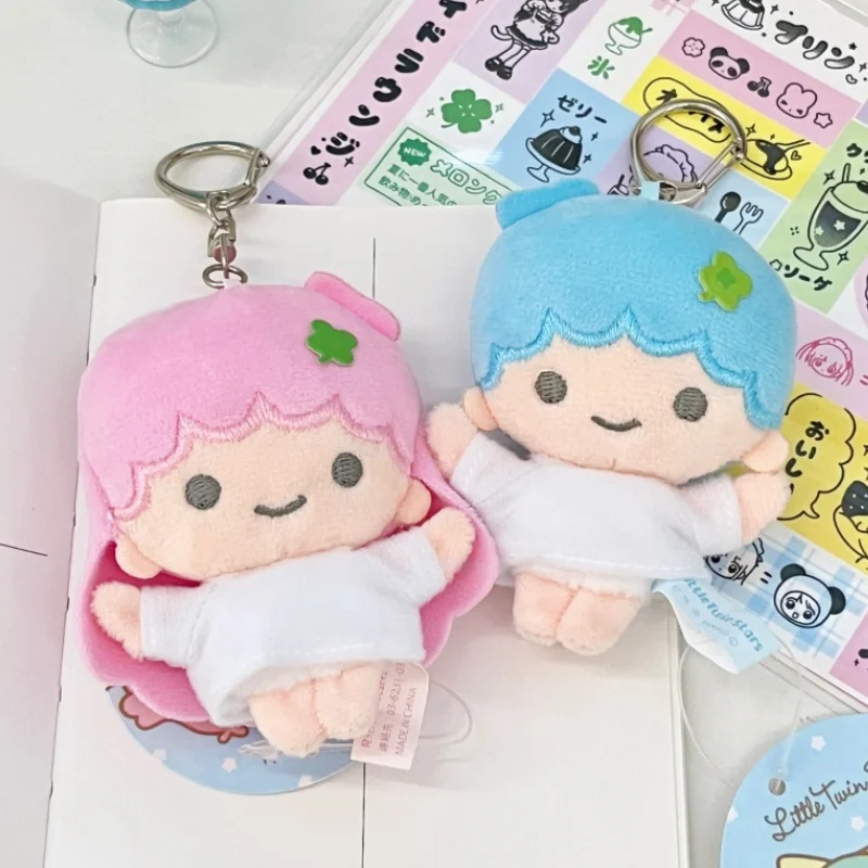 

In Stock Original Twin Star Bag Japanese Cute Plush Keychain Ancient Taste Cute Backpack Decoration Doll Key Chain Ornament Gift