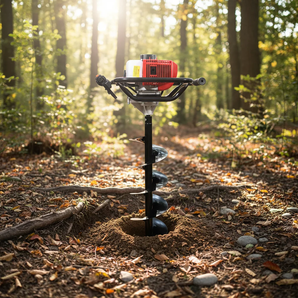Hot Sale 52CC Powered Post Hole Digger Ergonomic Design Anti-Vibration for Garden Fence Installation