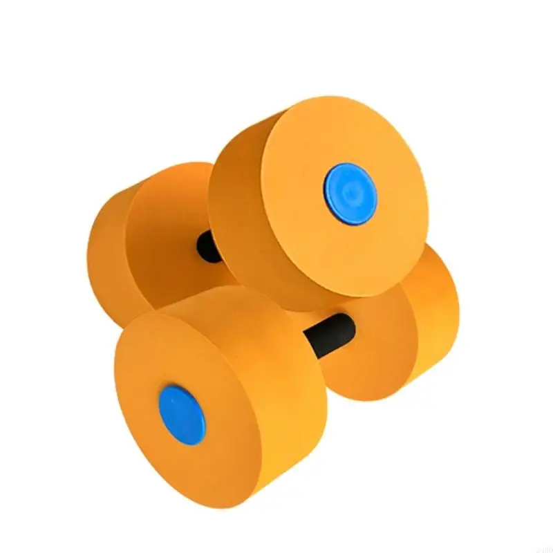 2Pcs Aquatic Exercise Dumbells Water Aerobic Exercise Foam Dumbbell for Water Aerobics Fitness and Pool Exercises 24BD
